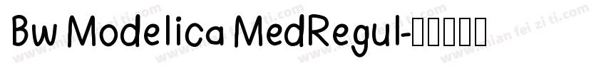 Bw Modelica MedRegul字体转换